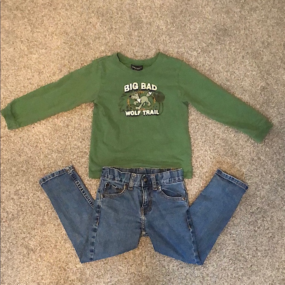 Boys 4T Shirt and Jeans NWOT in Great Condition